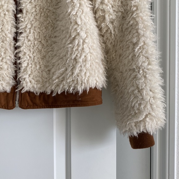 Mango Shearling Short Zipper Jacket - Picture 4 of 5